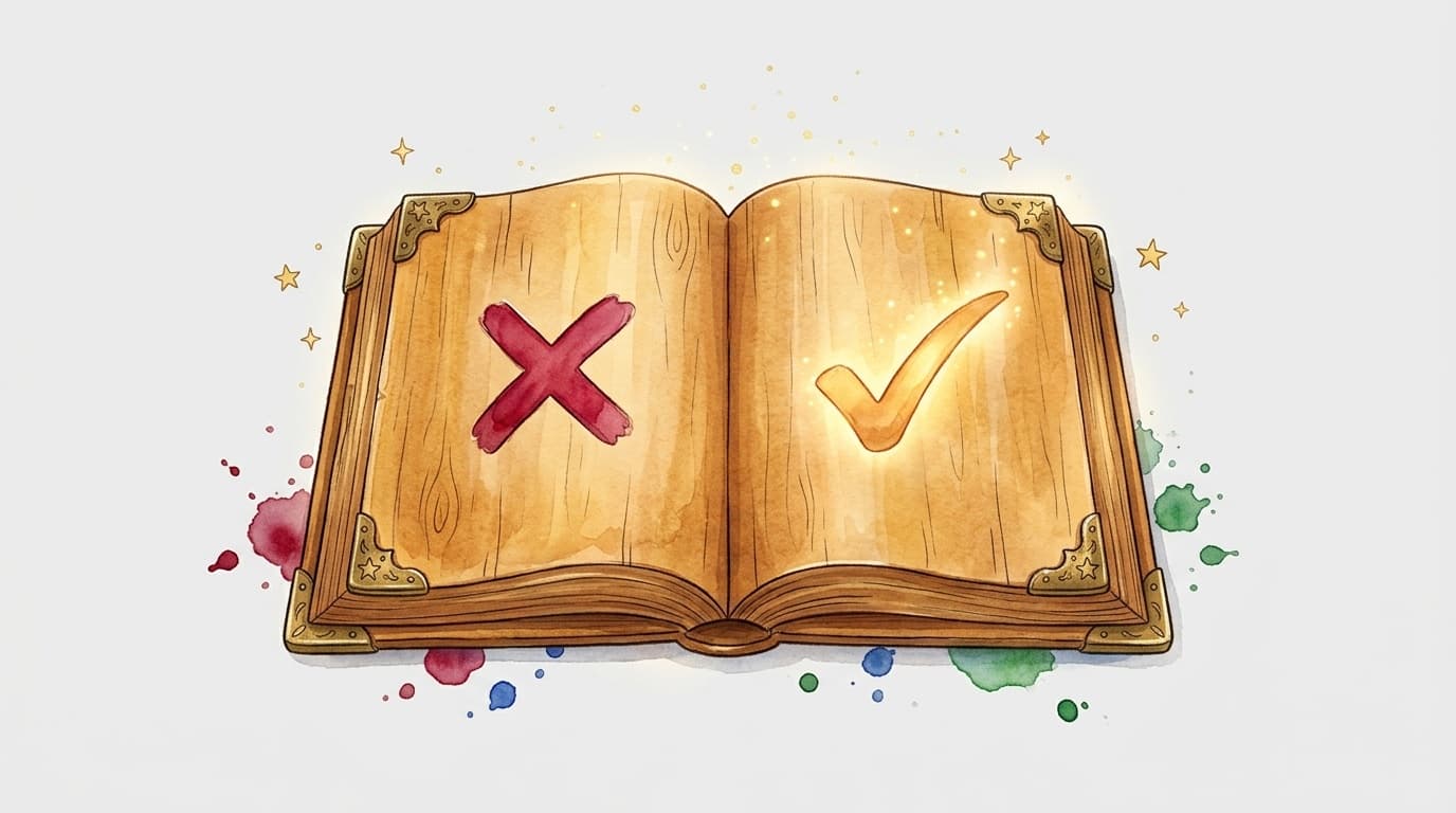 Illustration : Erreurs à éviter quand on écrit un livre pour enfant
