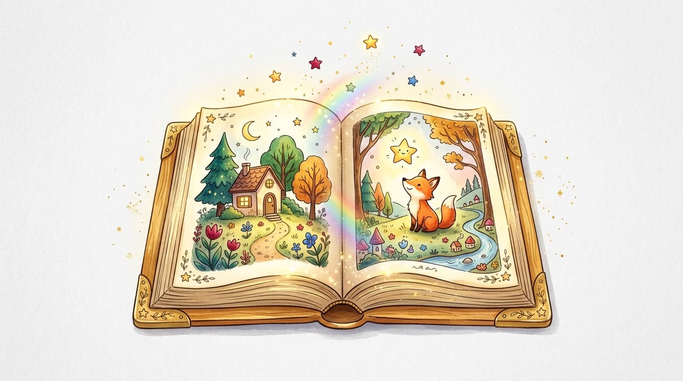 Un générateur d'histoire pour enfant propulse par l'IA permet de créer un conte unique et illustré en quelques minutes seulement.